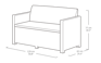 Merano 4-zits Loungeset - Antraciet